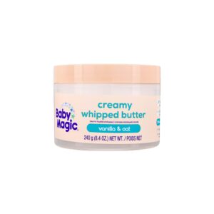 baby magic creamy whipped butter vanilla oat, 8.4 oz