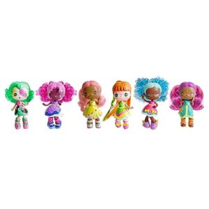 sugar surprise collectible dolls, 10 surprise pieces, reusable fluff & mold accessories, sensory play, ages 3+