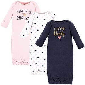 hudson baby unisex baby cotton gowns, aviation, preemie/newborn