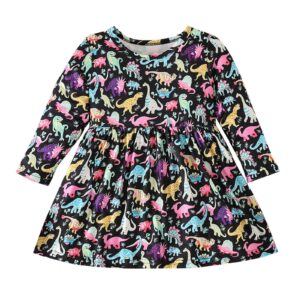 baby fall 2023 dress christmas halloween costumes ruffle sleeve floral & pumpkin print dresses outfits kids baby trick or treat candy sugar ask dress black