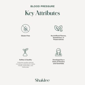 Shaklee - Blood Pressure: Maintain Healthy Blood Pressure Levels - Nutritional Formula for Promoting Optimal Blood Vessels and Circulation, Help Retain Normal Blood Pressure Range - 60 Tablets