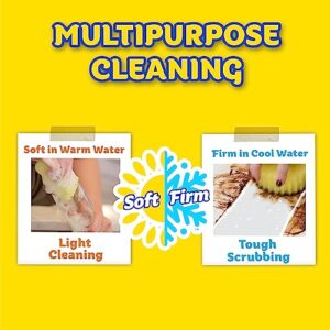 Scrub Daddy Scrub Mommy, Daddy Caddy + Cif All Purpose Cleaner - Scratch-Free, Dual-Sided Kitchen + Bathroom Scrubber + Multipurpose Cleaning Cream - Cleaning Supplies Kit for Multiple Surfaces