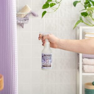 MRS. MEYER'S CLEAN DAY's Probiotic Daily Shower Spray Cleaner, Made With Essential Oils And Other Thoughtfully Chosen Ingredients, Lavender, 16 oz.