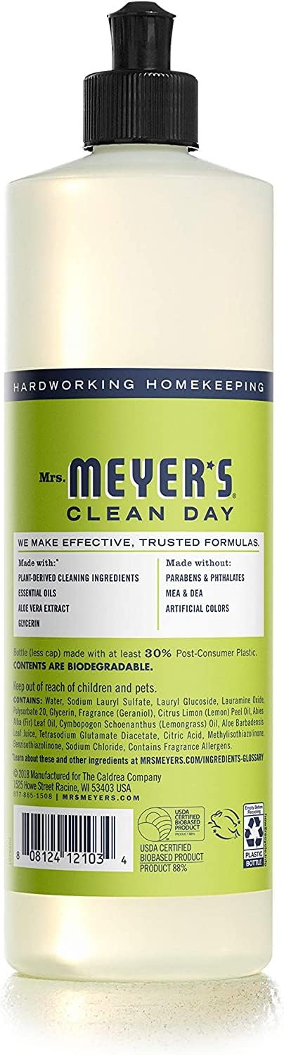 Mrs. Meyer's Dish Soap Variety, 1 Dish Soap, 1 Dish Soap Refill, Lemon Verbena, 1 CT