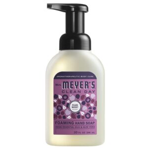 MRS. MEYER'S CLEAN DAY Foaming Hand Soap, 10 Oz. Variety Pack of 6 Scents (Lemon Verbena, Lavender, Rainwater, Watermelon, Apple, Plumberry Scents) Bundle of 6 Items