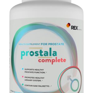 REX GENETICS Prostala Complete - Prostate Support for Men PER 3 Tablets 90 Counts | Saw palmetto extract | Lycopene | Pumpkin seed oil