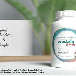 REX GENETICS Prostala Complete - Prostate Support for Men PER 3 Tablets 90 Counts | Saw palmetto extract | Lycopene | Pumpkin seed oil