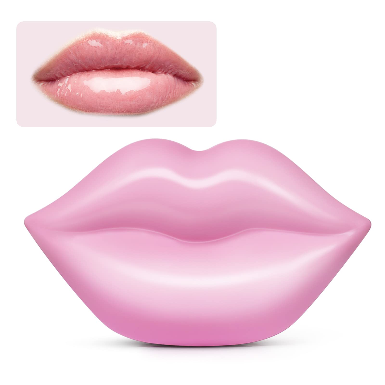 20Pcs Lip Mask Peach: Lip Care Anti-Wrinkle, Anti-Aging, Hydrates & Moisturizing Lip Sleep Mask for Dry Lips