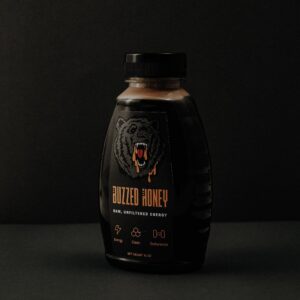 Buzzed Honey - 16oz (32 servings), Raw Unfiltered Honey, Preworkout, Natural, Clean Energy, Caffeinated, Strength, Endurance & Energy