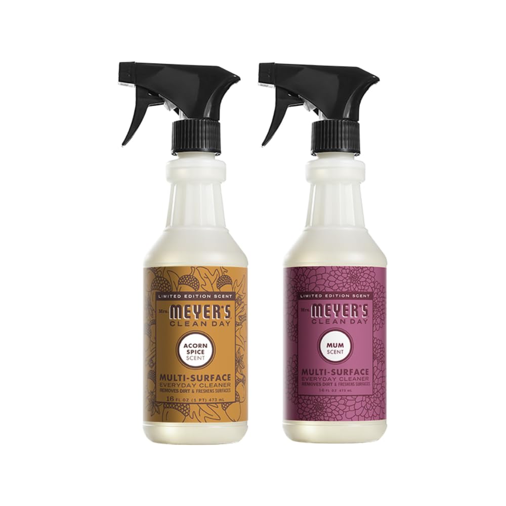 MRS. MEYER'S CLEAN DAY Variety, 1 Mrs. Meyer's Multi-Surface Cleaner, 16 OZ, 1 Mrs. Meyer's Multi-Surface Cleaner, 16 OZ, 1 CT (Acorn Spice + Mum)