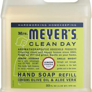 Mrs. Meyer's Liquid Hand Soap New Everyday 6 Scent Variety Pack Refills, 1 Rainwater, 1 Oat Blossom, 1 Plumberry, 1 basil, 1 lavender, 1 Lemon Verbena, 1 CT