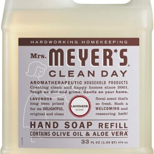 Mrs. Meyer's Liquid Hand Soap New Everyday 6 Scent Variety Pack Refills, 1 Rainwater, 1 Oat Blossom, 1 Plumberry, 1 basil, 1 lavender, 1 Lemon Verbena, 1 CT