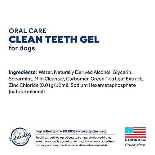 Fresh Breath Certified Wellness Collection Vet Strength Oral Care Clean Teeth Gel, 4oz - Freshens Dog Breath - Removes Plaque & Tartar - Cleans Teeth - Dog Dental Care - No Brushing Required