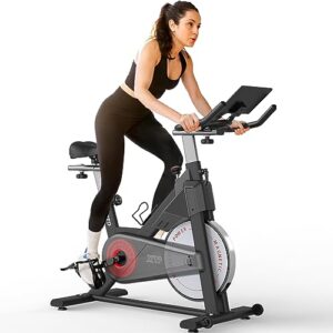 JOROTO Stationary Bikes for Home - Exercise Bike with Magnetic Resistance, Workout Bike Indoor Cycling Bikes with 11.8" Enlarged Tablet Bracket & RPM Display -2023 NEW VERSION