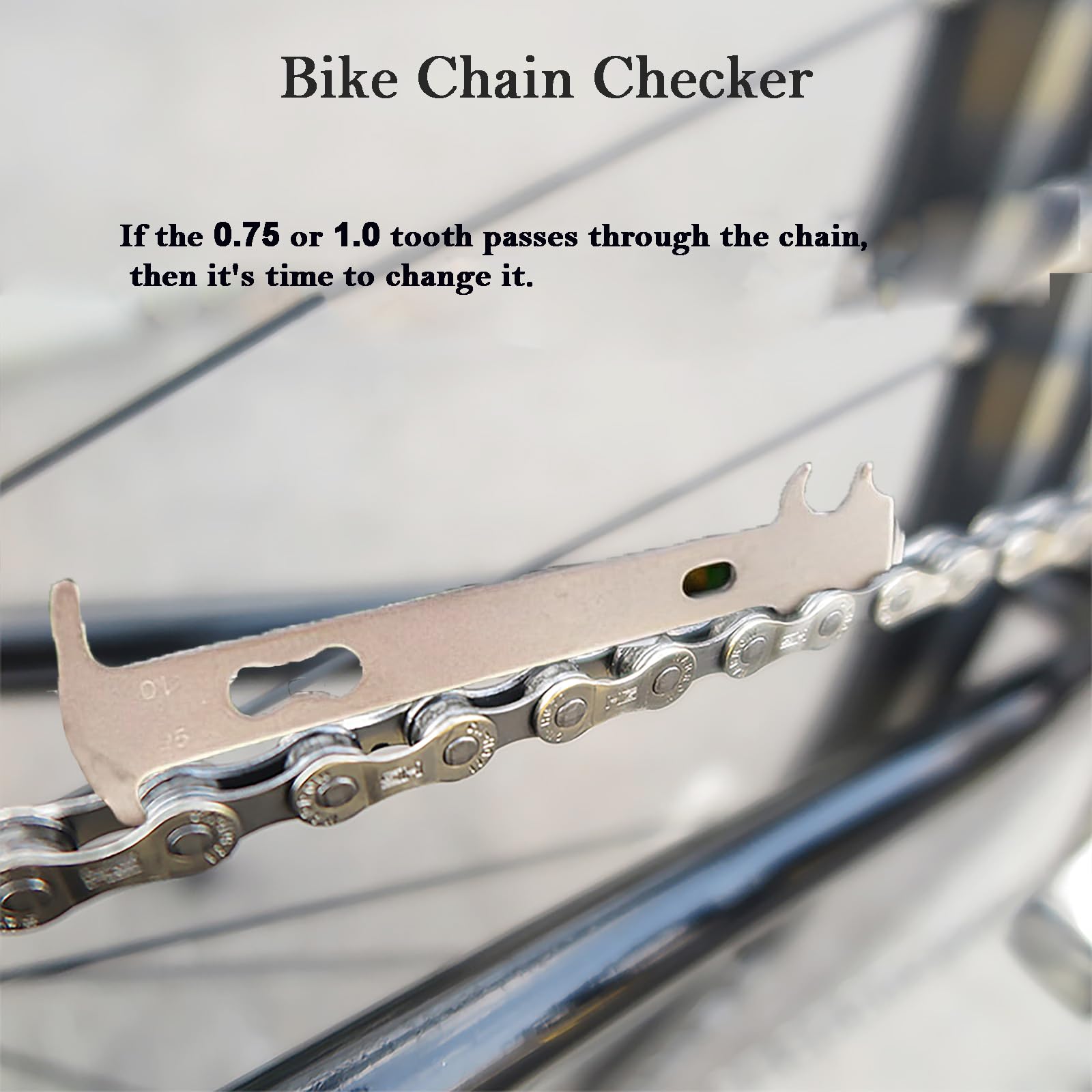 COTOUXKER Bike Chain Tool, Bicycle Chain Tool with Master Link Plier Chain Breaker and Chain Checker for Bike Chain link Removal Repair