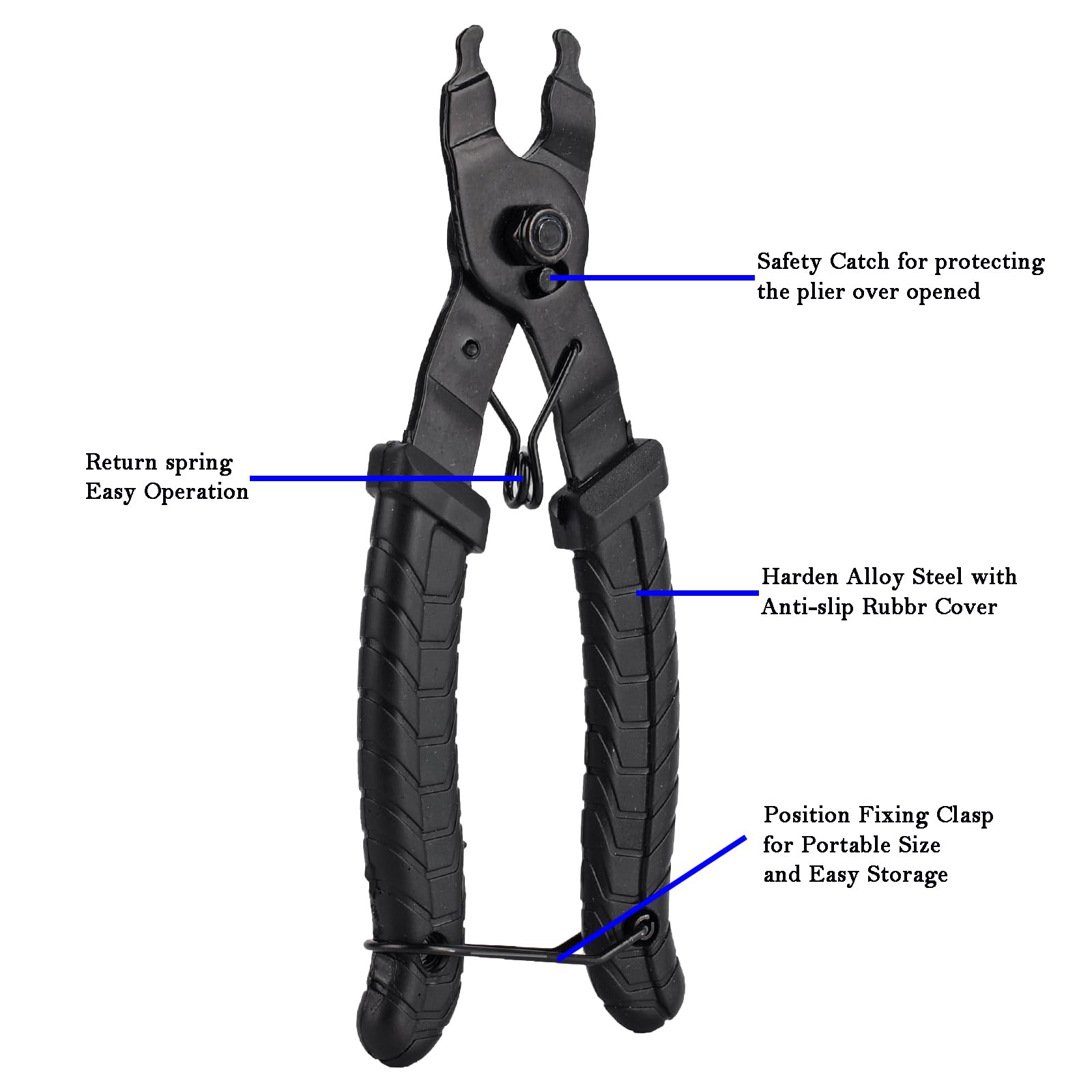 COTOUXKER Bike Chain Tool, Bicycle Chain Tool with Master Link Plier Chain Breaker and Chain Checker for Bike Chain link Removal Repair