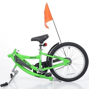 KaZAM Co-Pilot Bike Trailer, Green, 20 inch