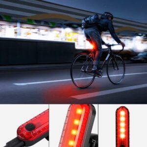 Bright Bike Light for Night Riding, 9000 Lumen Bicycle Light High Beam Low Beam, USB Rechargeable Bicycle Headlight Set, Waterproof Bike Headlight and Taillight for Adult Kid Mountain Road Commuter