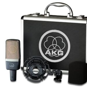 AKG Pro Audio C214 Professional Large-Diaphragm Condenser Microphone, Grey