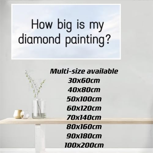 Diamond Painting Sunflower Diamond Art 5D Diamond Painting Kits for Adults DIY Paint by Numbers, Big Diamond Paintings diamond dot Gem Art Crafts for Wall Art Bedroom Home Decor(28x56 Inch),c214