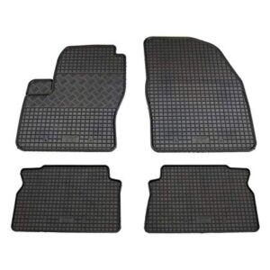 Black Rubber Car Floor Mats VD569 All Weather Odorless Car Floor Mat Liners 4-Piece Set Car Accessories Compatible with Ford Focus C-Max C-Max Type C214 2004 2005 2006 2007 2008 2009 2010