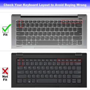 Keyboard Cover for Lenovo Ideapad 5 Pro/5i Pro 14, Ideapad 5 14, Ideapad 5i 14, Lenovo Flex 5 14 2-in-1, Lenovo Ideapad Flex 5 5g 14", Lenovo Ideapad 5 14", Ideapad S540 14" Laptop Protective Skin