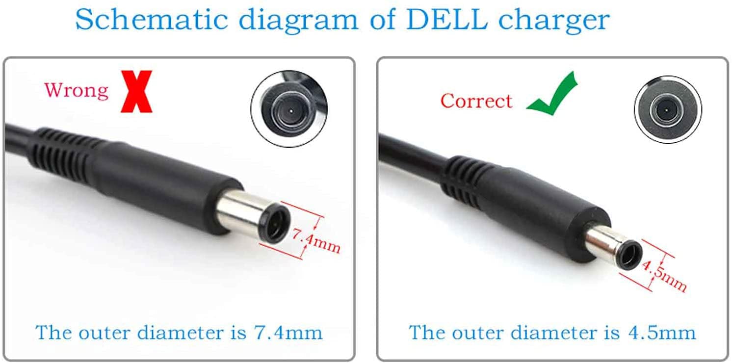 65W 45W AC Charger for Dell Inspiron 5584 P85F P85F001 Laptop 19.5V 3.34A 2.31A Power supply Adapter Cord