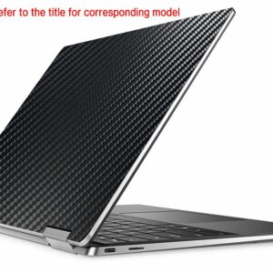 Synvy [2 Pack] Back Protector Film, compatible with ASUS Chromebook C204 / C214-BW0029 11.6" Black Carbon TPU Guard Skin Sticker [ Not Front Tempered Glass Screen Protectors ]