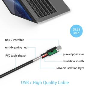 45W USB C Type Laptop Charger adapter fit for Lenovo Chromebook Thinkpad Yoga Series Asus ZenBook C302C C213 C214 C436 C523 ADP-45EW B UX390UA UX490 UX325 UX393 UX371 B9450FA B9450CEA, Black