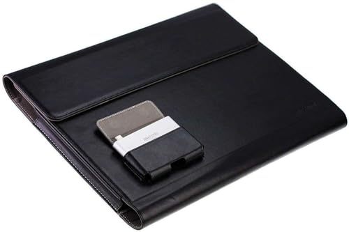 Broonel Black Leather Folio Case - Compatible with ASUS Chromebook Flip C214 11.6"