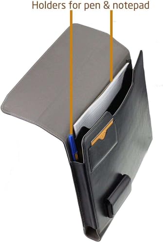 Broonel Black Leather Folio Case - Compatible with ASUS Chromebook Flip C214 11.6"