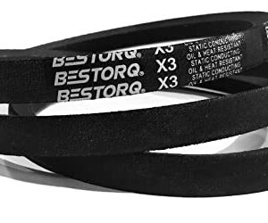 BESTORQ C214 V-Belt, Classic Wrapped Rubber X3 V-Belt, Black, 216.2" Outside Circumference x .87" Width x .57" Height, (Pack of 1)