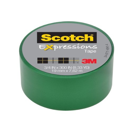 Scotch Expressions Magic Tape/ 3/4-Inches x 300-Inches/ Green/ 6-Rolls/Pack Color: Green2 Model: C214-GRN2-SS Office Supply Store