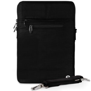 13-inch laptop sleeve crossbody bag for acer chromebook c202 c223 flip c214 spin 311 c720 11.6", asus l210 l203ma (black)