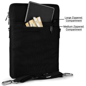 13-inch Laptop Sleeve Crossbody Bag for Acer Chromebook C202 C223 Flip C214 Spin 311 C720 11.6", Asus L210 L203MA (Black)