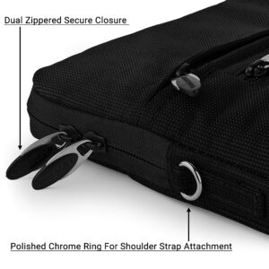 13-inch Laptop Sleeve Crossbody Bag for Acer Chromebook C202 C223 Flip C214 Spin 311 C720 11.6", Asus L210 L203MA (Black)