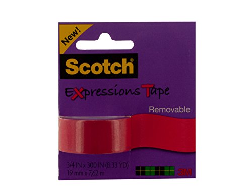 3m C214-Sam 3/4" X 300" Salmon Scotch Expressions Removable Tape