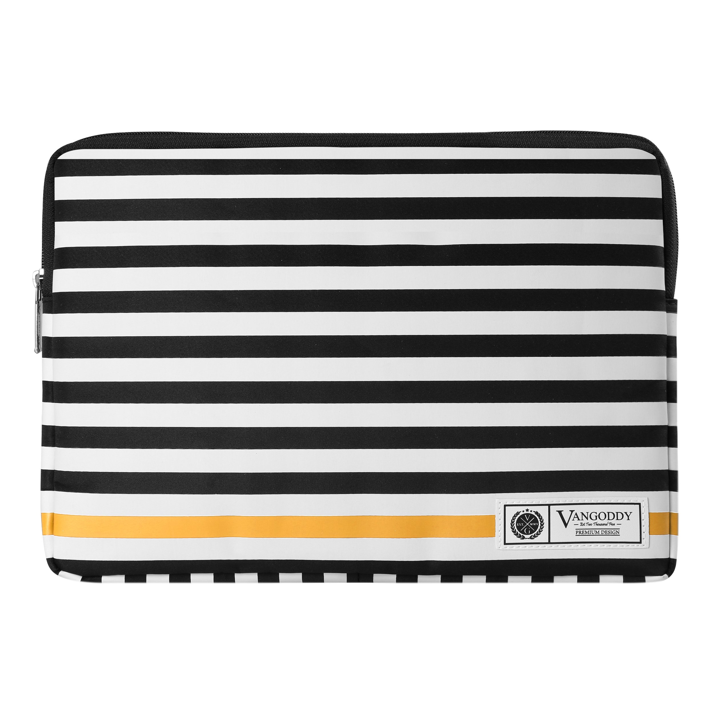 Slim Striped 12-inch Laptop Sleeve Compatible with Asus Laptop L210 E210, Chromebook C202 Flip C214, VivoBook Flip 12 S13, ZenBook 13 UX334 Flip S UX371 (Gold)