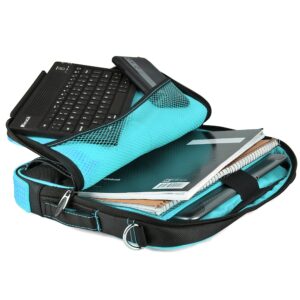 Rugged Laptop Shoulder Bag 11 12-inch for Asus Laptop L210, Chromebook CX22NA CX1 C202 C223 C214 (Blue)