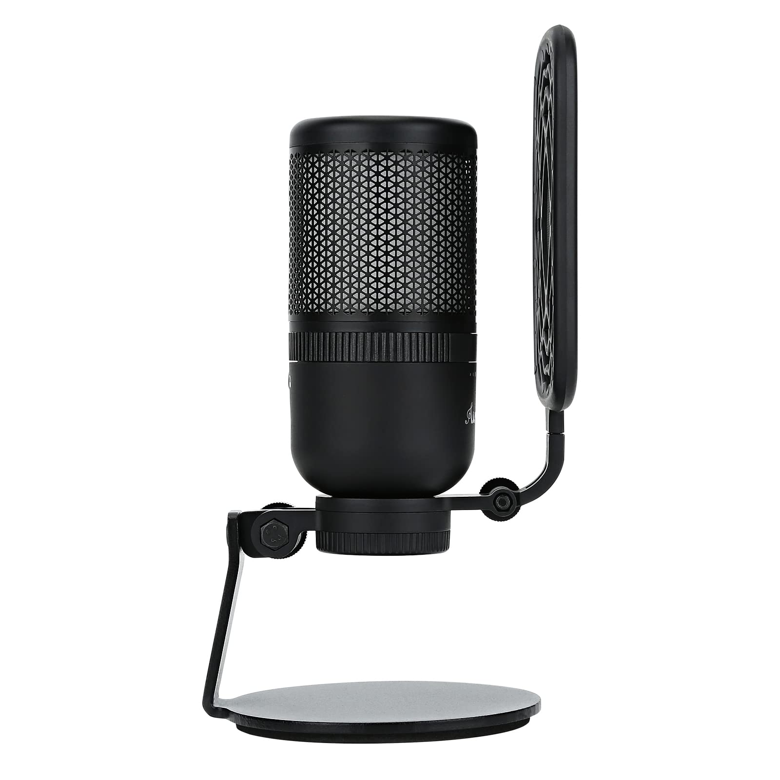 Asmuse Gaming PC USB Microphone, Podcast Condenser Mic with Boom Arm, Pop Filter, Mute Button for Streaming,Online Chat, RGB Computer Mic for PS4/5 PC Gamer YouTube