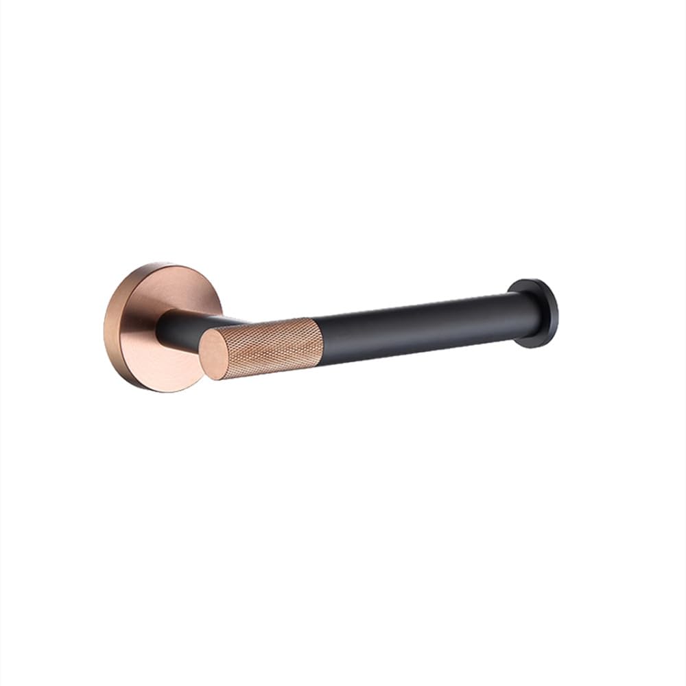 Black Rose Gold Wall Mount Stainless Steel Clothes Hook Toilet Brush Paper Holder Towel Bar Rack Cup Holder Bathroom Accessories,Paper Holder