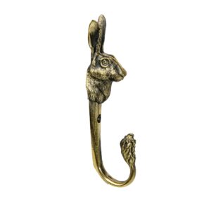 rabbit wall hook, strong brass bathroom towel hook, nursery hook, kitchen wall hook, backpack hook.