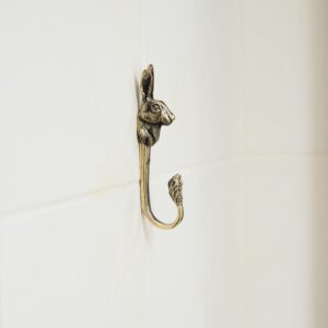 Rabbit Wall Hook, Strong Brass Bathroom Towel Hook, Nursery Hook, Kitchen Wall Hook, Backpack Hook.