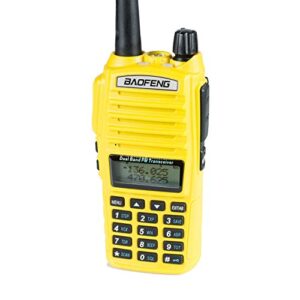 BaoFeng UV-82HP (Yellow) High Power Dual Band Radio: 136-174mhz (VHF) 400-520mhz (UHF) Portable Two-Way