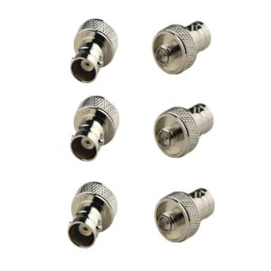 bnafes 6Pack SMA Female to BNC Female Convert Adapter for Two Way Radio BaoFeng UV-5R FD-880