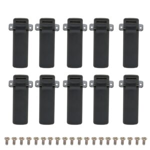 Radio Belt Clip, 10PCS Radio Belt Clip Replacement Walkie Talkie Belt Clip for Baofeng UV-5R UV-5RA UV-5RB UV-5RC UV-5RD UV-5RE