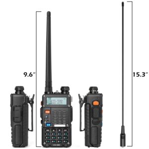 BaoFeng UV-5R 8-Watt (3rd Gen) Handheld Ham Radio with 2 Rechargeable Battery, Dual-Band 2-Way Radio Handheld Walkie Talkies Complete Set with Earpiece and Programming Cable (Pack 1)