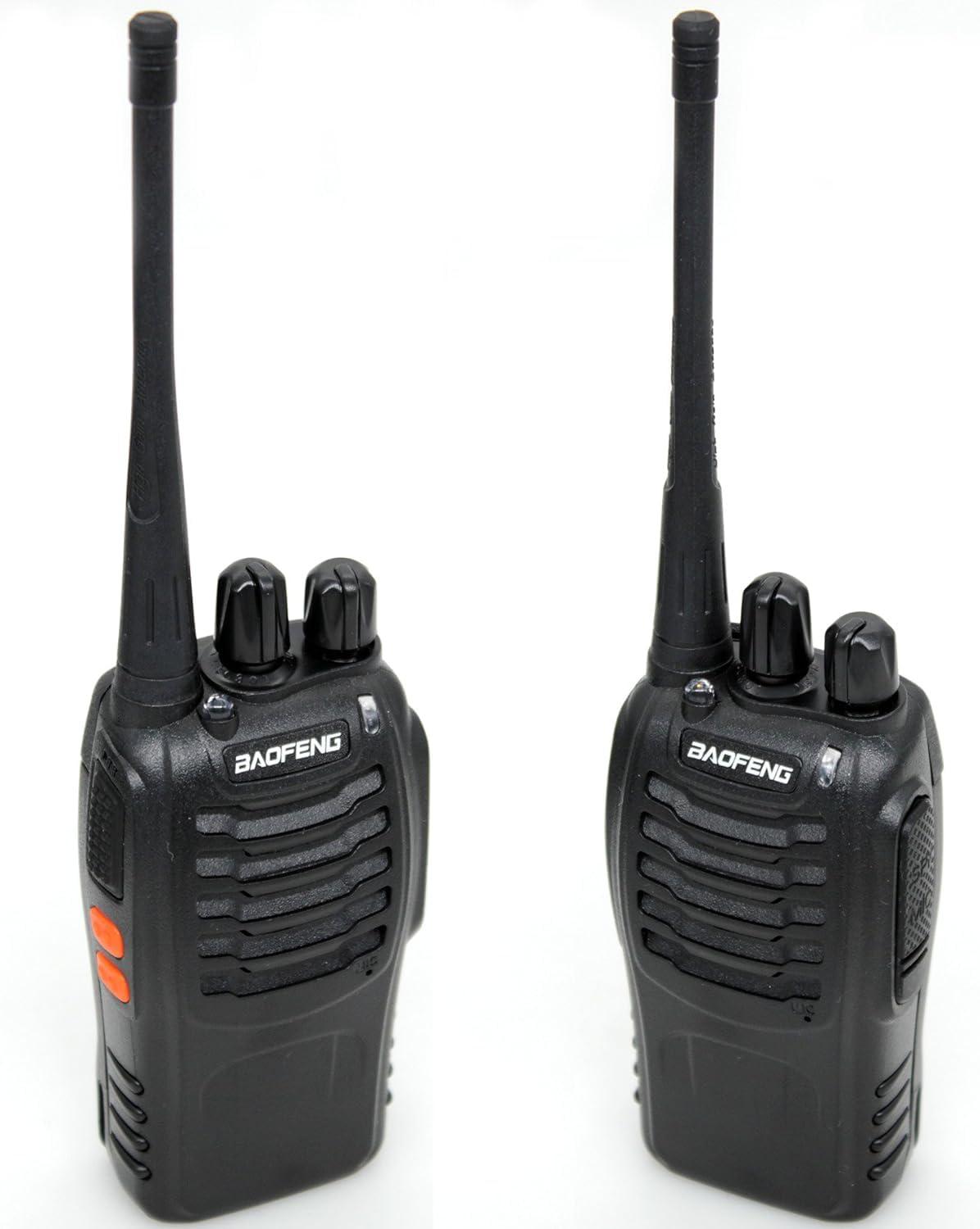 BaoFeng BF-888S Two Way Radio with Built in LED Flashlight (Pack of 4) + USB Programming Cable (1PC)