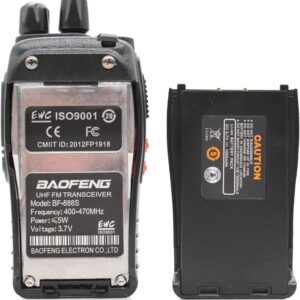 BaoFeng BF-888S Two Way Radio with Built in LED Flashlight (Pack of 4) + USB Programming Cable (1PC)