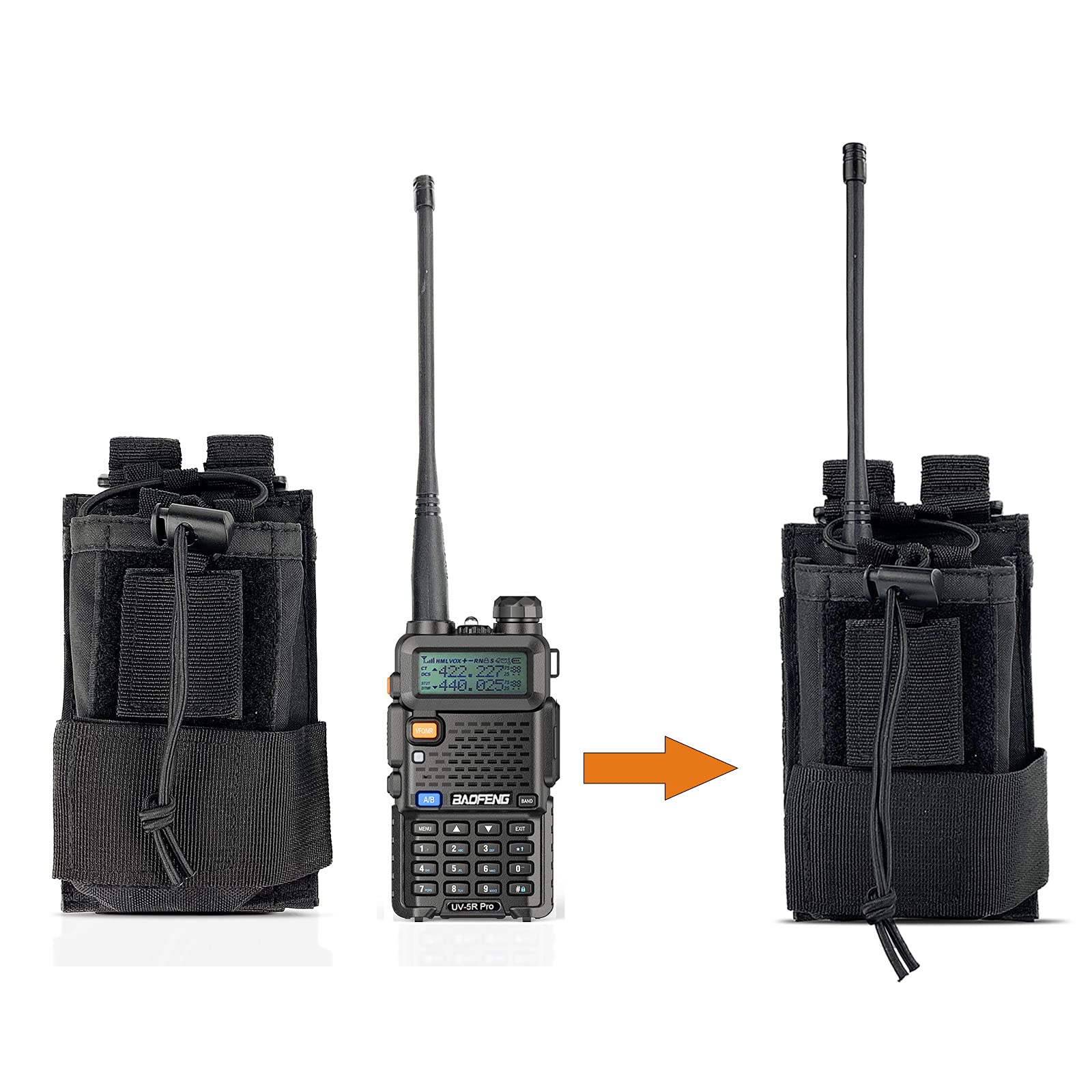 Baofeng UV-5RPro 8W 2Pack Ham Radio Two Way Radio More Radio Case One Programming Cable